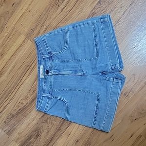 Madewell high rise cuffed denim shorts
